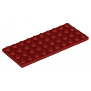 Plaat 4x10 Dark Red